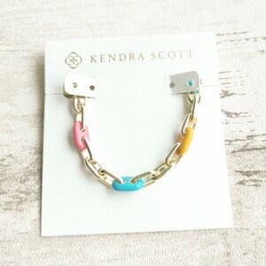 Kendra Scott Gold Rainbow Multi Mix Chain Bracelet - Bailey